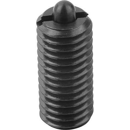 KIPP K0317.206 SPRING PLUNGER INTENSIFIED SPRING FORCE D=M06 L=20, STEEL, COMP:PIN STEEL, PU=25 Supply