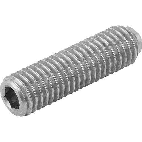 KIPP K0316.416 SPRING PLUNGER SPRING FORCE, LONG VERSION D=M16 L=45, STAINLESS STEEL, COMP:BALL STAINLESS STEEL, PU=5 Supply