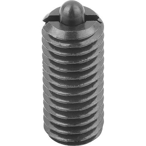 KIPP K0317.10 SPRING PLUNGER STANDARD SPRING FORCE D=M10 L=22, STEEL, COMP:PIN STEEL on Sale