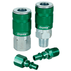 Legacy LX55A71458B Model A71458B–1/4" Body x 1/4" NPT–14 Pieces – Green ARO Coupler & Plug Kit Online Hot Sale