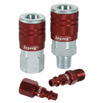 Legacy LX55A73420D2PK Model A73420D2PK–1/4" Body x 1/4" NPT Female (2 pieces) – Red Industrial Plug Hot on Sale