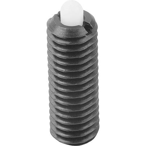 KIPP K0318.1A6 SPRING PLUNGER LIGHT SPRING FORCE D=5/8-11 L=32, STEEL, COMP:PIN POM, PU=10 Online Hot Sale