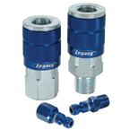 Legacy LX55A72420C Model A72420C–1/4" Body x 1/4" NPT Male (1 piece) – Blue Automotive Coupler Hot on Sale