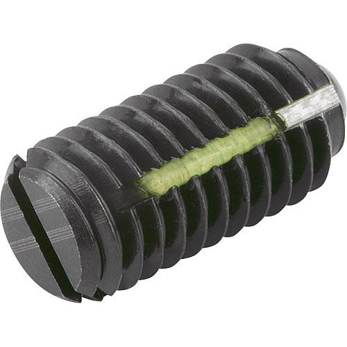 KIPP K0321.210 SPRING PLUNGER INTENSIFIED SPRING FORCE, WITH THREAD LOCK D=M10 L=19, STEEL, COMP:BALL STEEL Online