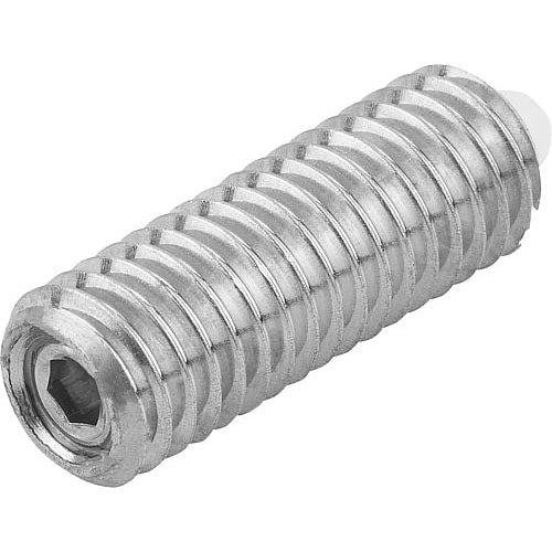 KIPP K0320.06 SPRING PLUNGER STANDARD SPRING FORCE D=M06 L=20, STAINLESS STEEL, COMP:PIN POM Discount