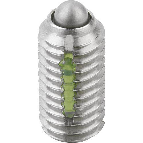 KIPP K0324.1A5 SPRING PLUNGER LIGHT SPRING FORCE, WITH THREAD LOCK D=1/2-13 L=22, STAINLESS STEEL, COMP:PIN STAINLESS STEEL, PU=5 Online Hot Sale