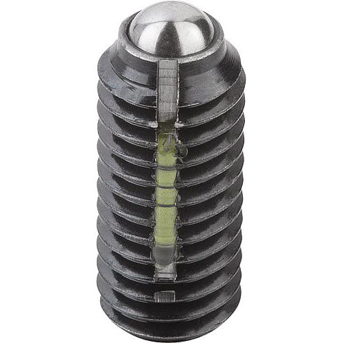 KIPP K0325.08 SPRING PLUNGER STANDARD SPRING FORCE, WITH THREAD LOCK D=M08 L=18, STEEL, COMP:BALL STEEL Online