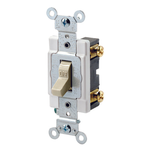 Leviton LV101223SI 20 A; 120/277 Volt; WD-1, WD-6; 3 Way Switch – Ivory Online Sale