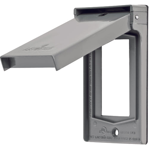 Leviton LV104992 Weather Resistant Cover – Vertical – Gray Supply