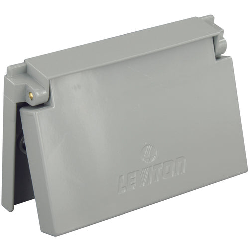 Leviton LV104990 Weather Resistant Cover – Horizontal – Gray Online Sale