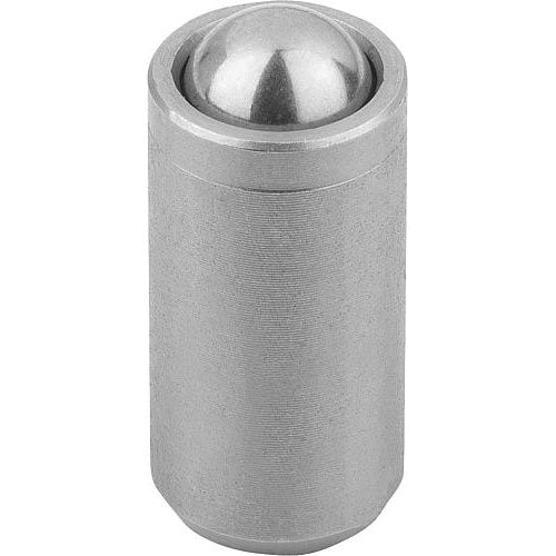KIPP K0335.205 SPRING PLUNGER SPRING FORCE, SMOOTH VERSION, WITHOUT COLLAR, D=5 L=12, STAINLESS STEEL, COMP:STAINLESS STEEL Discount