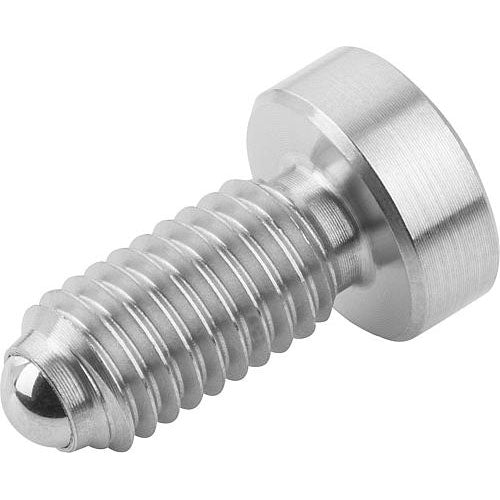 KIPP K0336.051 SPRING PLUNGER SPRING FORCE, WITH HEAD, D=M05 L=17, STAINLESS STEEL, COMP:BALL STAINLESS STEEL Hot on Sale
