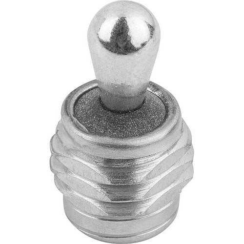 KIPP K0371.3300X43 LATERAL SPRING PLUNGER SPRING FORCE, WITH THREADED SLEEVE W. SEAL, D=M18X1,5 L=45, STEEL, COMP:STEEL Online now