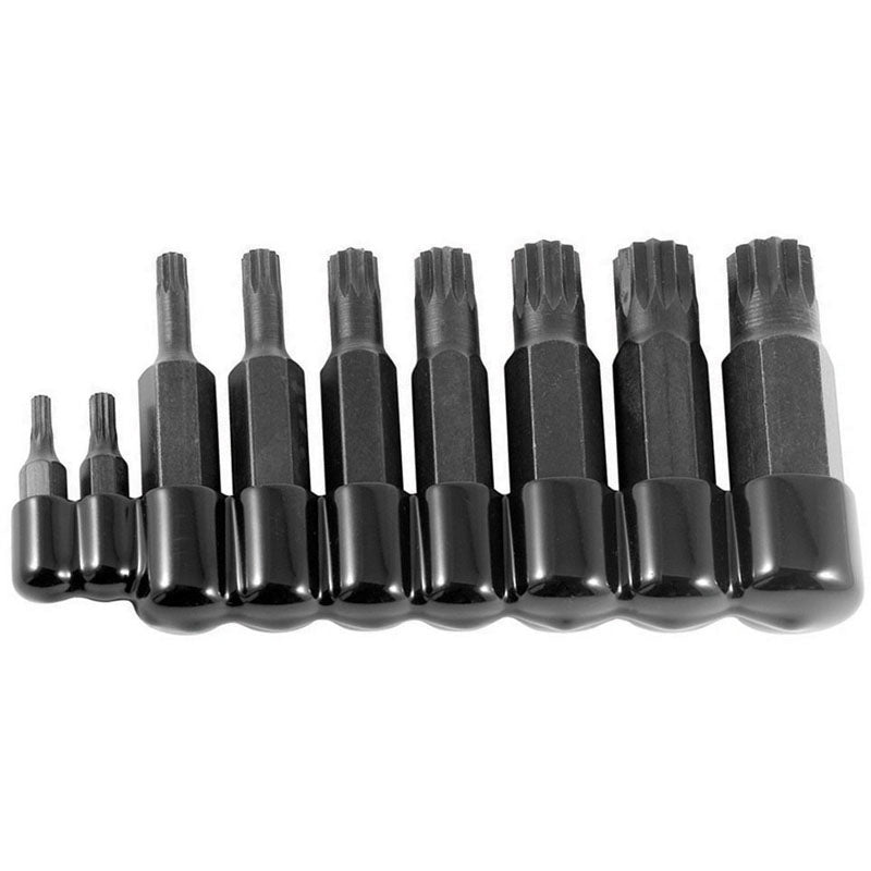 Lisle KN6560850 9 Piece = 4 mm and 5 mm Bit have 5/16" Hex Drive–6 mm, 8 mm, 10 mm and 12 mm Bit have 1/2" Hex Drive–14 mm and 16 mm Bit have 5/8" Hex Drive–18 mm Bit has a 3/4" Hex Drive–12 Point – Triple Square Bit Set Online now