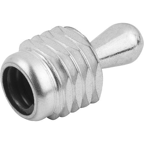 KIPP K0371.1040X12 LATERAL SPRING PLUNGER SPRING FORCE, WITH THREADED SLEEVE WITHOUT SEAL, D=M12 L=11,5, STEEL, COMP:STEEL Online Sale