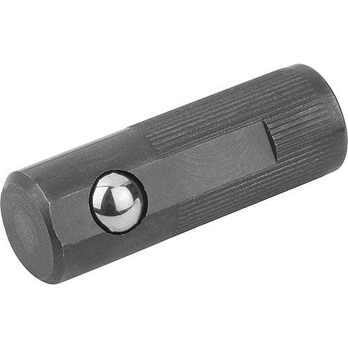 KIPP K0374.412 LATERAL SPRING PLUNGER SPRING FORCE, SINGLE SIDED, D=12 L=35, FORM:C, FREE-CUTTING STEEL, COMP:STEEL Hot on Sale