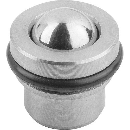 KIPP K0582.06 SPRING PLUNGER SPRING FORCE, WITH DETENT RING, D=5,95 L=6, STAINLESS STEEL, COMP:BALL STAINLESS STEEL, PU=10 Discount