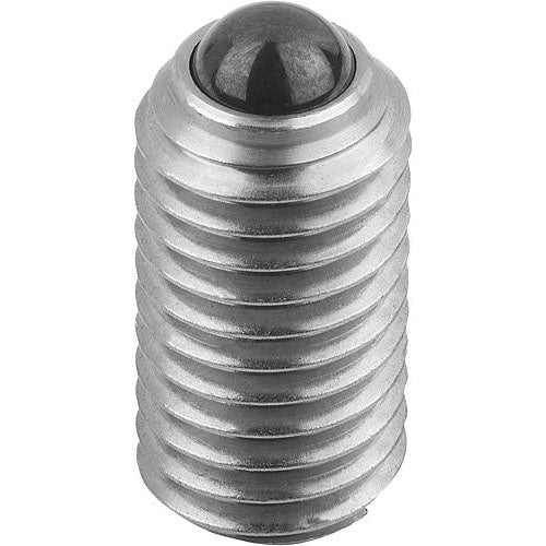 KIPP K0609.10 SPRING PLUNGER SPRING FORCE D=M10 L=19, STAINLESS STEEL, COMP:BALL CERAMIC, PU=10 Online now