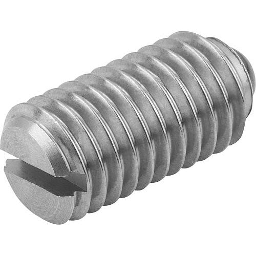 KIPP K0609.10 SPRING PLUNGER SPRING FORCE D=M10 L=19, STAINLESS STEEL, COMP:BALL CERAMIC, PU=10 Online now