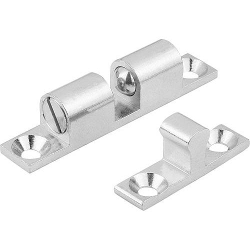 KIPP K0583.70 DOUBLE BALL CATCH, L=68,4, B=13, H=15, A=58, BRASS CHROMED, COMP:BALL STAINLESS STEEL Discount