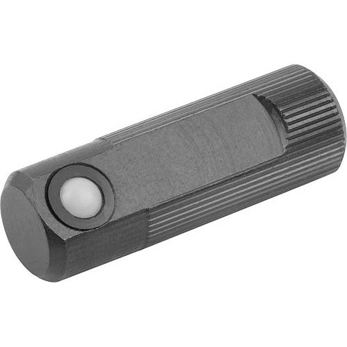 KIPP K0374.114 LATERAL SPRING PLUNGER SPRING FORCE, SINGLE SIDED, D=14 L=40, FORM:B, FREE-CUTTING STEEL, COMP:POLYACETAL Online