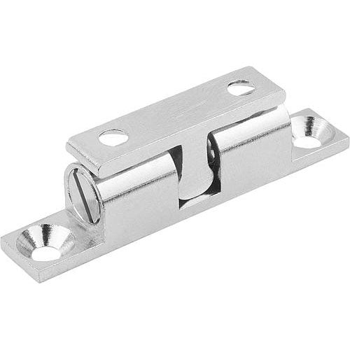 KIPP K0583.50 DOUBLE BALL CATCH, L=49, B=8,8, H=10,6, A=40, BRASS CHROMED, COMP:BALL STAINLESS STEEL Online