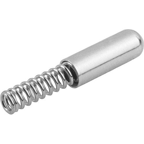 KIPP K1277.115016 SPRING SLEEVE ROUNDED, FORM:A WITHOUT COLLAR L=16, D1=5 STEEL, COMP:STAINLESS STEEL Online Hot Sale