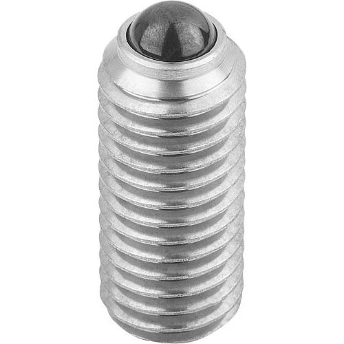 KIPP K0610.08 SPRING PLUNGER, HEXAGON SOCKET, SPRING FORCE, D=M08, L=18, STAINLESS STEEL, COMP:BALL CERAMIC on Sale