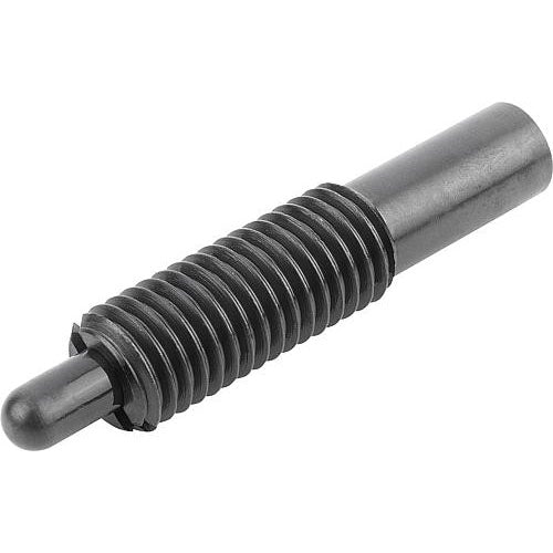 KIPP K0657.608X60 SPRING PLUNGER SPRING FORCE, LONG VERSION D=M08 L=60, STEEL, COMP:PIN STEEL Online Hot Sale