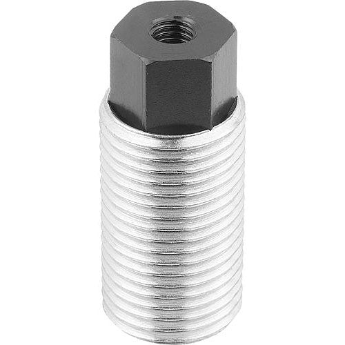 KIPP K0977.1116 SPRING PUSH-PULL PLUNGER SPRING FORCE, WITH ROTATION LOCK D=M16X1,5 L=28, FORM:I, STEEL, COMP:PIN STEEL Supply