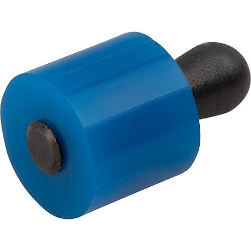 KIPP K1733.100609 LATERAL SPRING PLUNGER LIGHT SPRING FORCE D=10, D2=9,9, L1=10,3, PLASTIC BLUE, COMP:STEEL, L=9, D1=6 Sale
