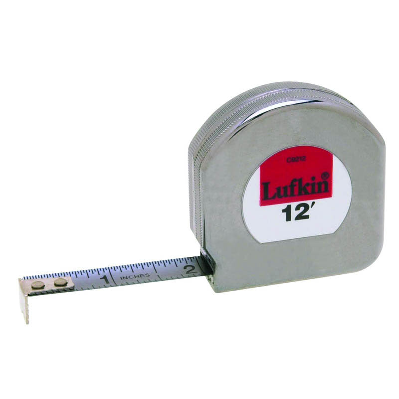 Lufkin MZ50C9212 1/2" x 12′ Mezurall Chrome Clad Tape Measure Online Sale