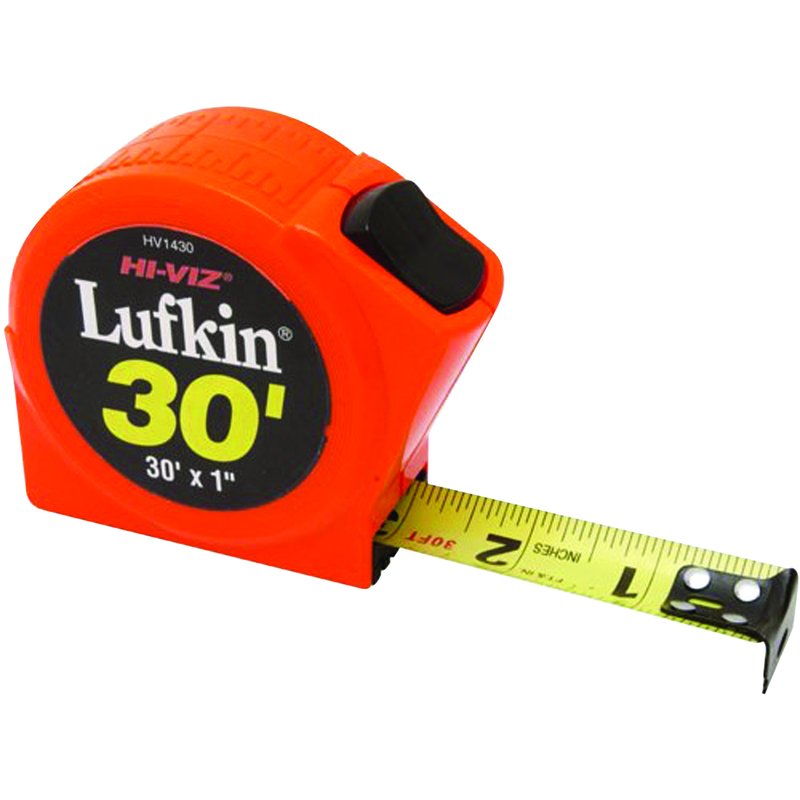 Lufkin MZ50PHV1430 Tape Measure; 1″ x 30′; Hi-Viz Orange Sale