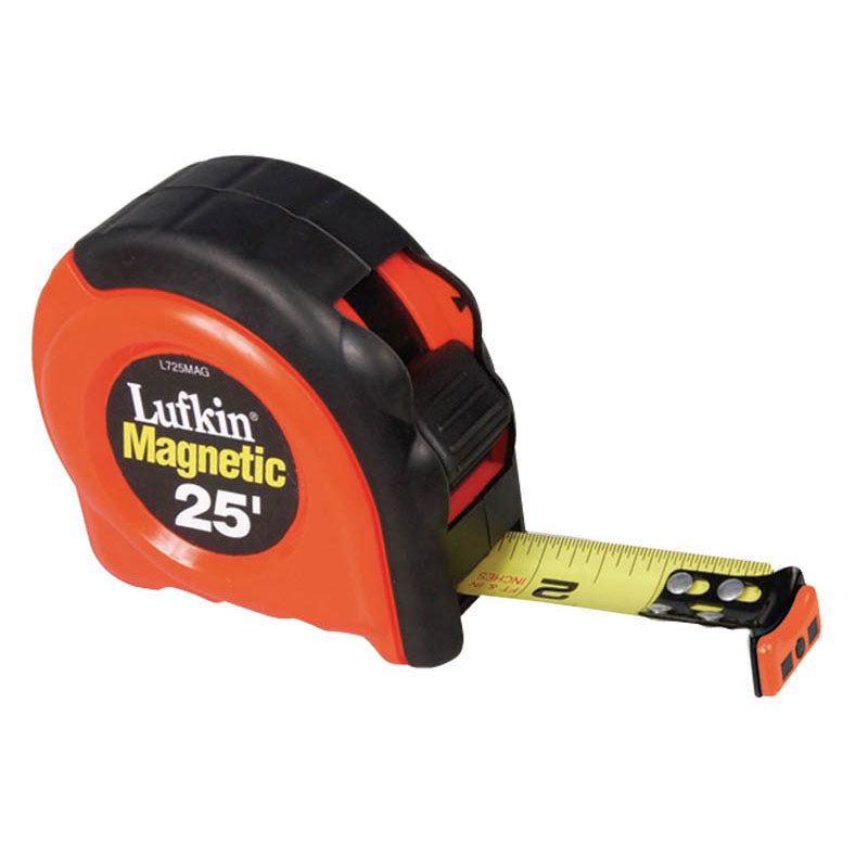 Lufkin MZ50L725MAG Tape, 1" x 25′, 700 Series, Magnetic End Hook Online Hot Sale