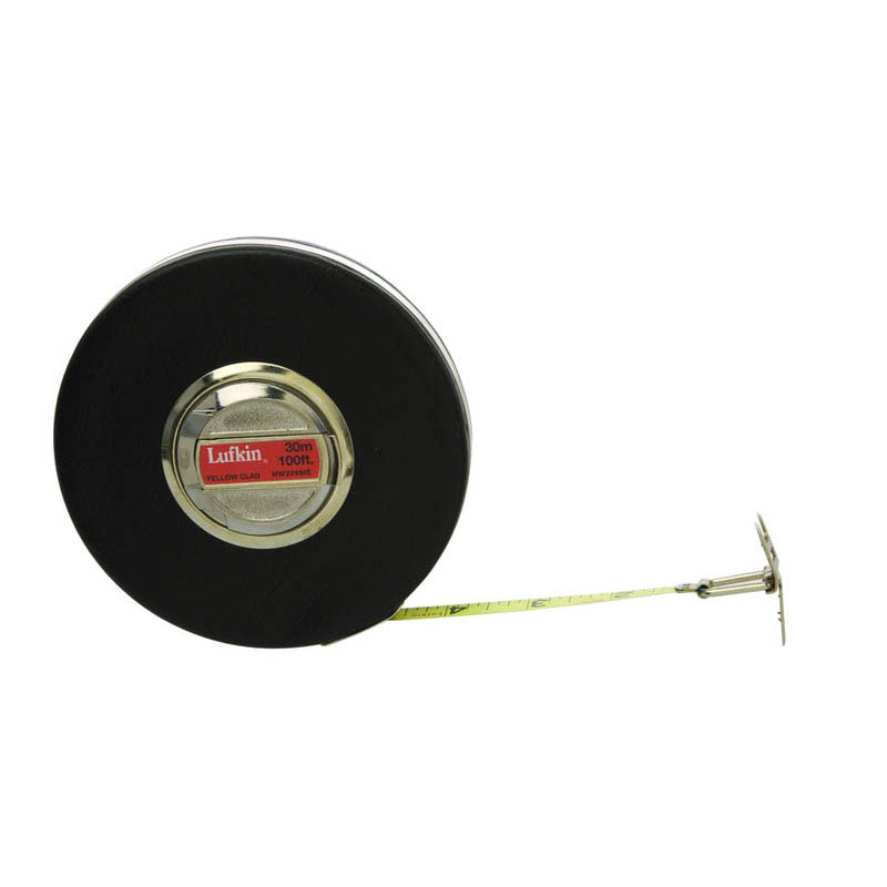 Lufkin MZ50HW226ME 10mm (3/8") x 30m (100′) Banner Yellow Clad Tape Measure Supply