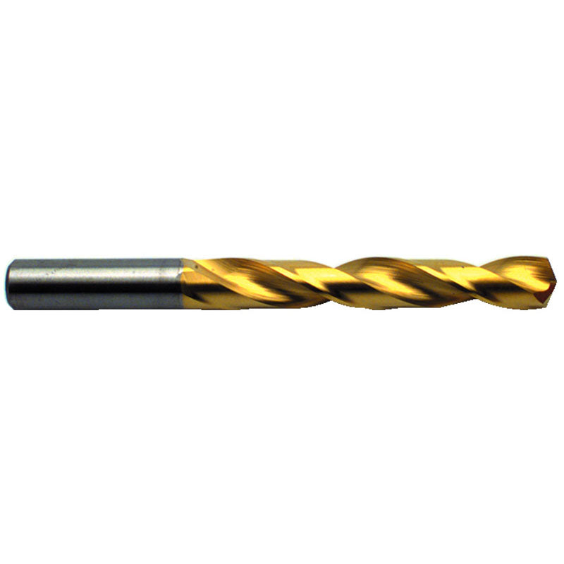 M A Ford AX2702252 25/64" Dia. x 25/64" Shank x 1-11/16" Flute Length x 3-1/2" OAL, 3xD, 142°, AlTiN, 2 Flute, External Coolant, Round Solid Carbide Drill Online Sale