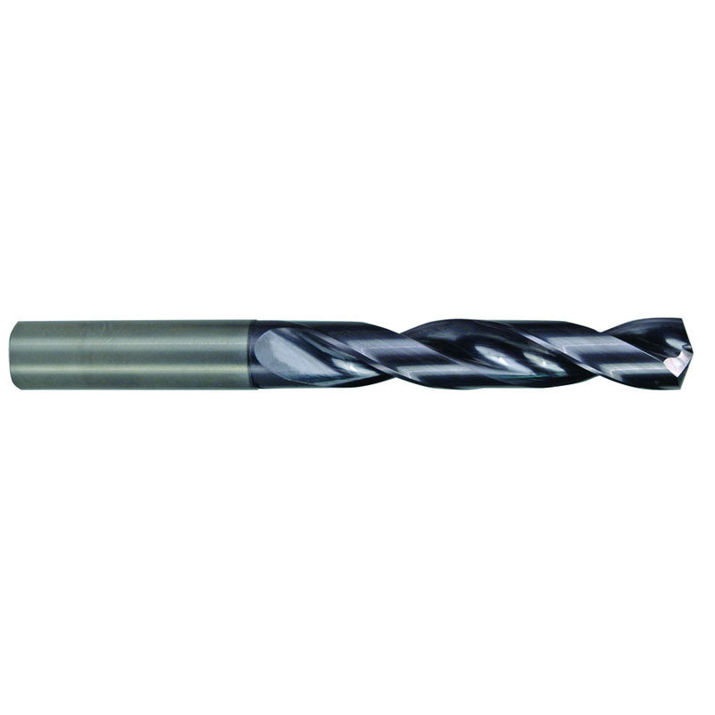 M A Ford AX2722241 3/64" Dia. x 3/64" Shank x 3/4" Flute Length x 1-1/2" OAL, 5xD, 142°, AlTiN, 2 Flute, External Coolant, Round Solid Carbide Drill Discount