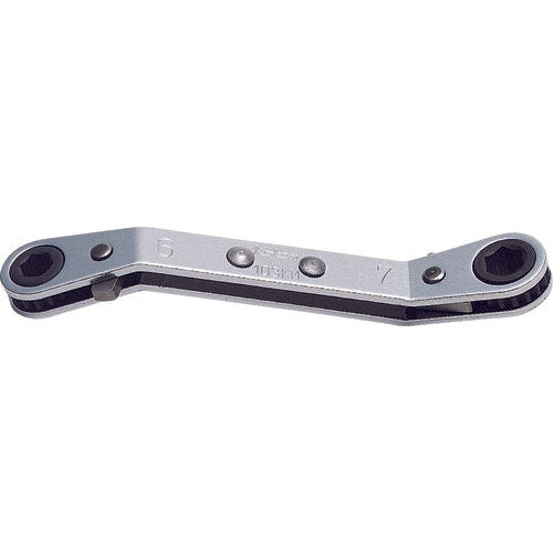 Ko-ken 103KM-6×7 Ratcheting Ring Wrench  6x7mm 6 point Length 108mm Reversible Discount