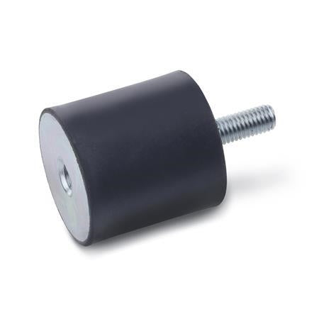 JW WINCO GN351-30-30-M8-EE-55 RUBBER BUMPER INTERNAL THREADS Supply