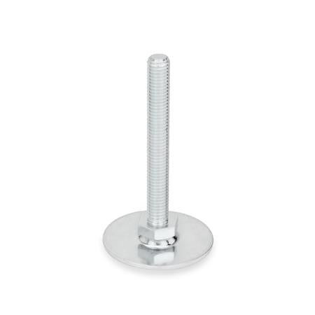 JW WINCO GN40-80-3/4X10-100-A1-UK GN 40 Leveling Feet Steel, Tapped Socket or Threaded Stud Type Online now