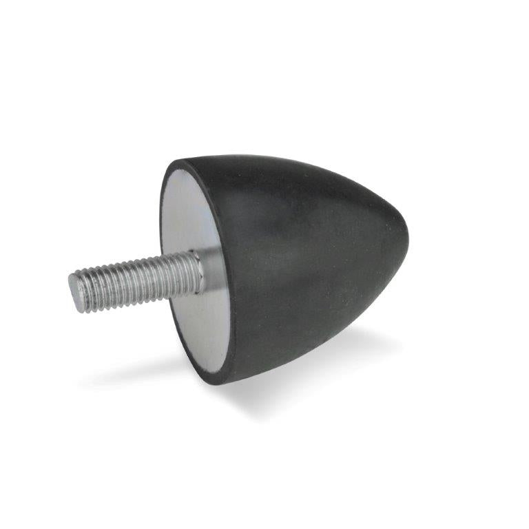 JW WINCO GN453-30-30-M8-S-55 RUBBER BUMPER CONE STAINLESS,THREADED STUD Online Sale