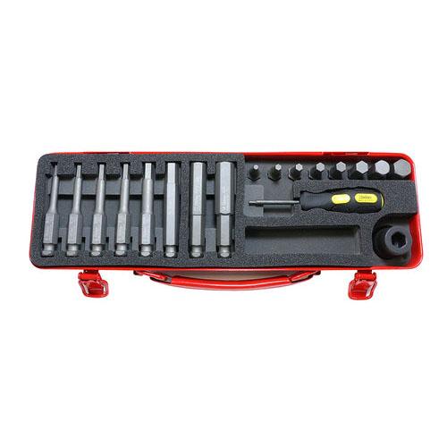Ko-ken 14210M 1/2 Sq. Dr. Bit + Bit Holder Set  4-14mm Hex   18 pieces Online