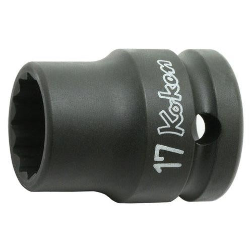 Ko-ken 14406M-25 1/2 Sq. Dr. Socket  25mm 12 point Length 38mm Thin walled on Sale