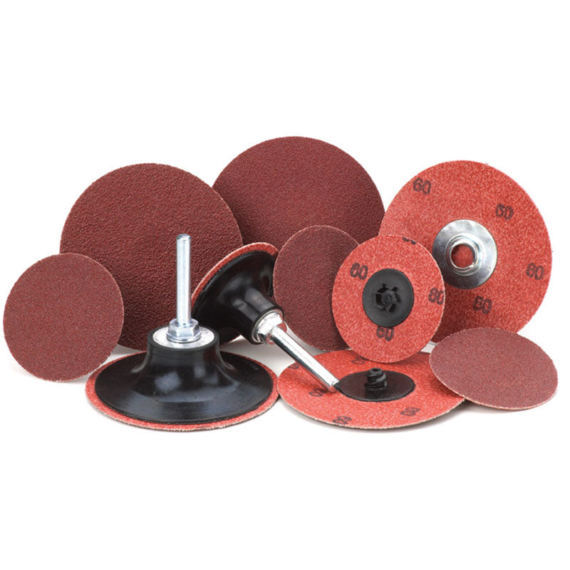 Merit MM5967120 3" x 1/4" Zirc Plus R801 Cloth Quick Change Disc Type TR/III 120 Grit Zirconia Alumina Online now