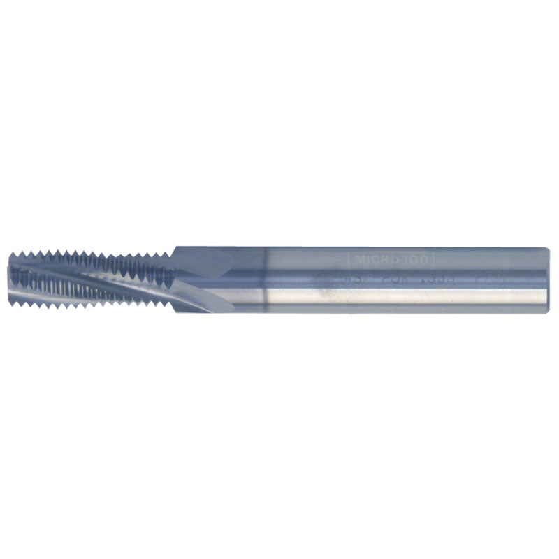 Micro 100 GE45TM11NPTX 1 & 2 NPT-11-1/2 Helical FL AlTiN Thread Mill – Pipe Thread Online Sale