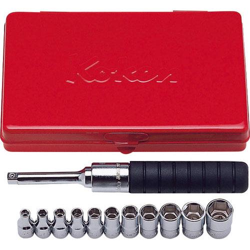 Ko-ken 2203A 1/4 Sq. Dr. Socket set   6 point   10 pieces Fashion