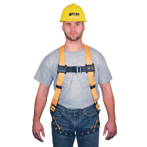 Miller by Honeywell LF50T4500UAK Miller Non-Stretch Harness W/Mating Buckle Shoulder Straps Tongue Buckle Leg Straps & Mating Buckle Chest Strap Supply