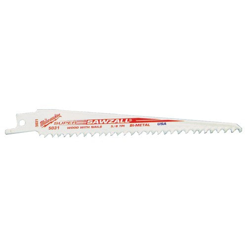 Milwaukee PD5048005026 5/8T 9" Sawzall Blade Pack of 5 Discount