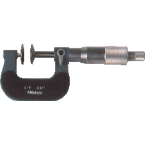 Mitutoyo MT80123-125 0-1" Measuring Range-0.001" Graduation – Ratchet Thimble – High Speed Steel Face – Disc Micrometer Sale
