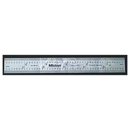 Mitutoyo MT80182-226 Satin Chrome Finish Full Flex Steel Rule- Model 182-226-12300 mm Length – English/Metric2 Graduation-1/2 Width Online Sale